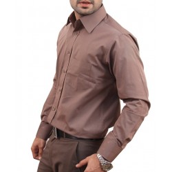 Choco Brown Men Formal Shirt